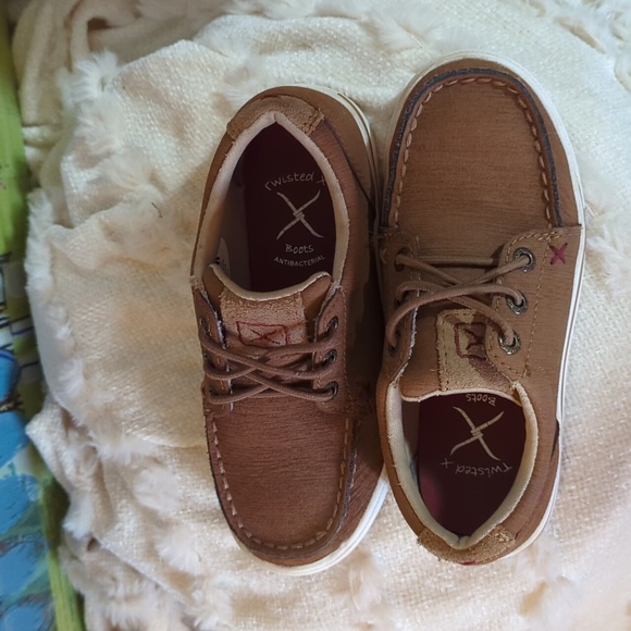 TWISTED X Kids Tan kick on shoes - Picture 8 of 9